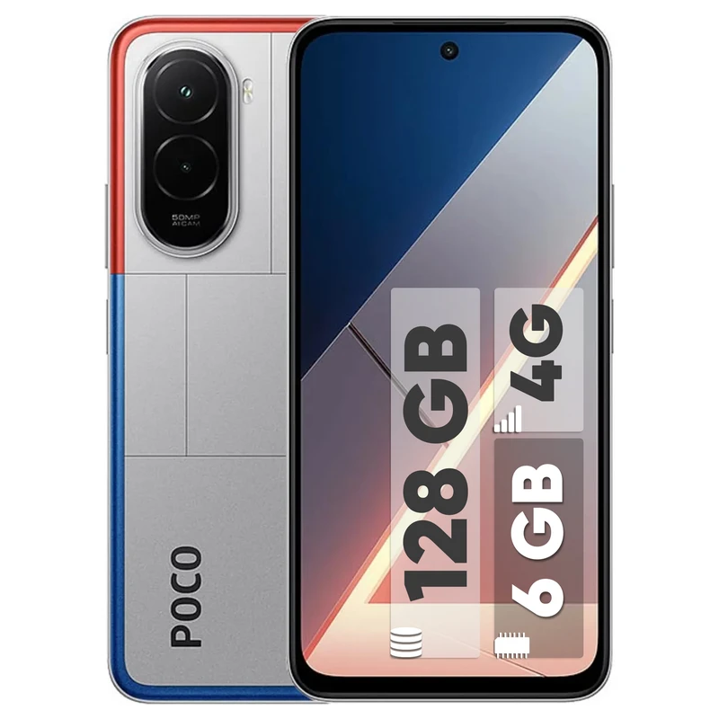 موبایل شیائومی مدل Poco M7 4G دو سیم کارت ظرفیت 128 و رم 6 گیگابایت 