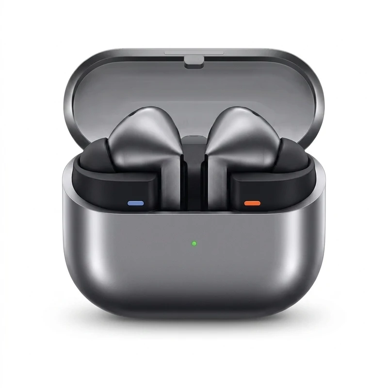 هدفون بلوتوثی سامسونگ مدل Galaxy Buds3 Pro دارای نویز کنسلینگ فعال (ANC)، درگاه شارژ USB Type-C، شارژ بی سیم،